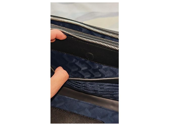 Lacoste black leather clutch - view 14