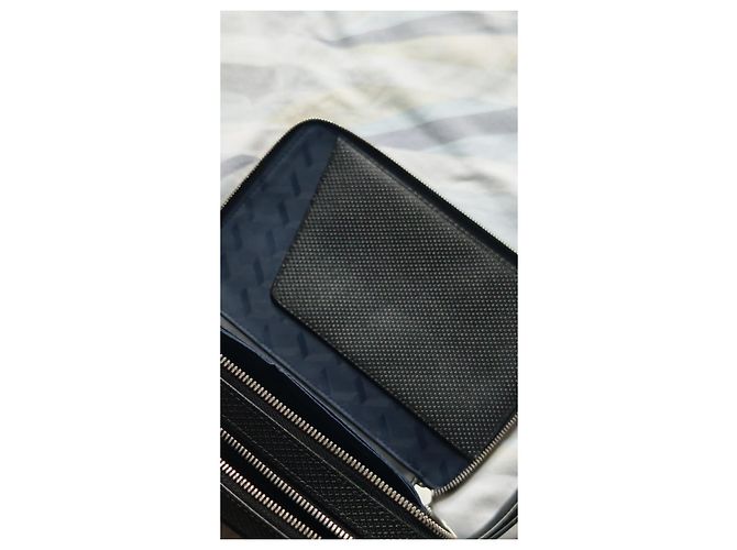 Lacoste black leather clutch - view 7
