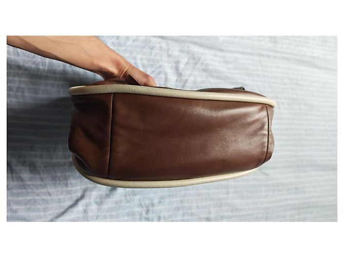 Weekend Max Mara Borsa a mano in pelle marrone - vista 15