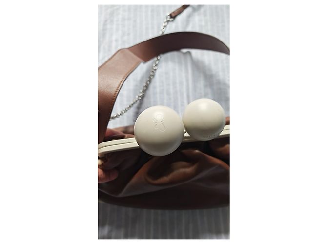 Weekend Max Mara Borsa a mano in pelle marrone - vista 2