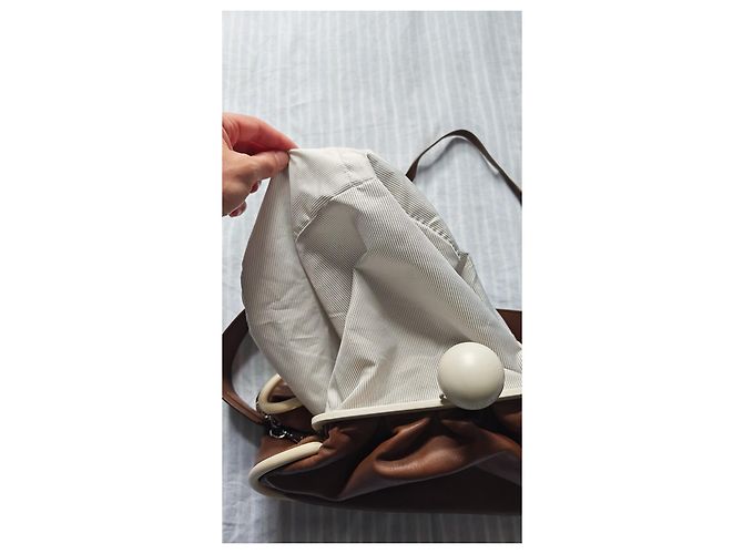 Weekend Max Mara Borsa a mano in pelle marrone - vista 7