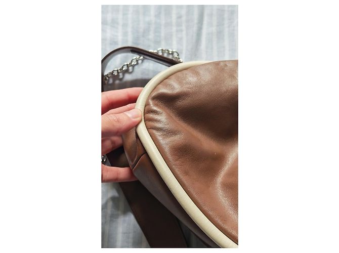 Weekend Max Mara Borsa a mano in pelle marrone - vista 9
