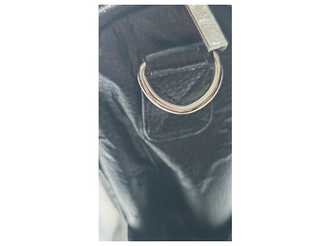 Borsa da viaggio in pelle nera Giorgio Armani Nero - vista 12