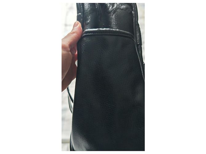 Borsa da viaggio in pelle nera Giorgio Armani Nero - vista 13