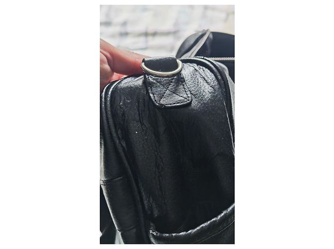 Borsa da viaggio in pelle nera Giorgio Armani Nero - vista 16