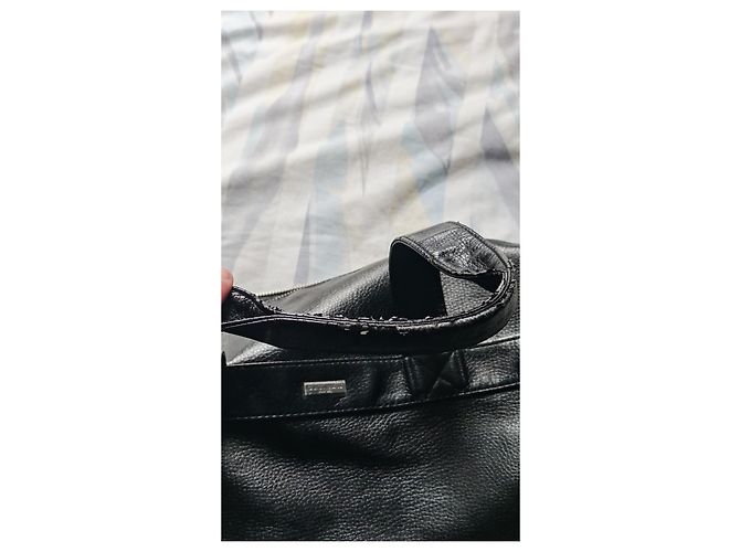 Borsa da viaggio in pelle nera Giorgio Armani Nero - vista 18