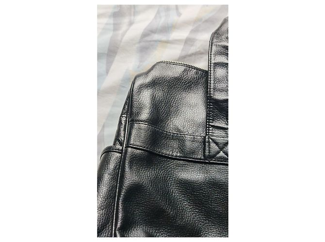 Borsa da viaggio in pelle nera Giorgio Armani Nero - vista 20