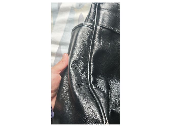Borsa da viaggio in pelle nera Giorgio Armani Nero - vista 6