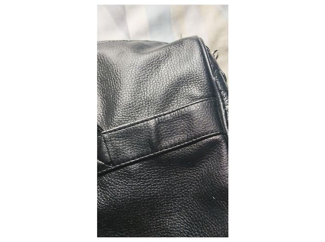 Borsa da viaggio in pelle nera Giorgio Armani Nero - vista 9