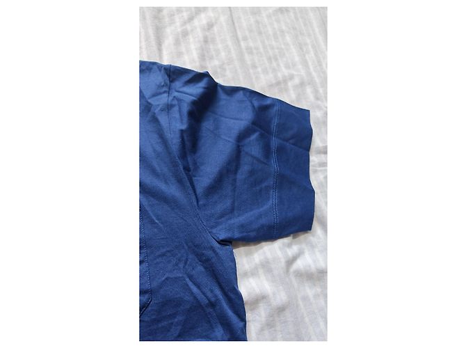 T-shirt Gucci in cotone blu - vista 3
