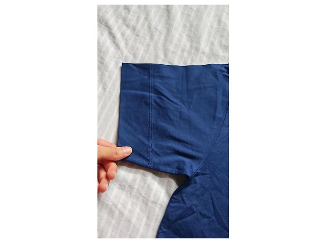 T-shirt Gucci in cotone blu - vista 4
