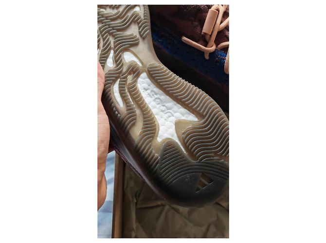 Sneakers Adidas Yeezy Boost 380 Azure Marrone Blu - vista 12