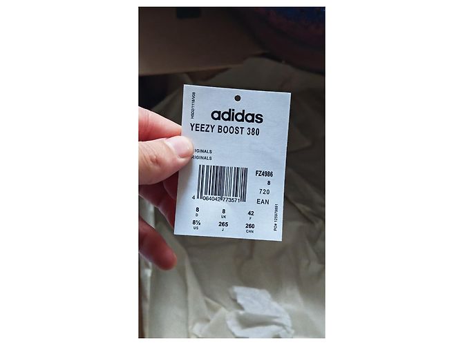 Sneakers Adidas Yeezy Boost 380 Azure Marrone Blu - vista 15