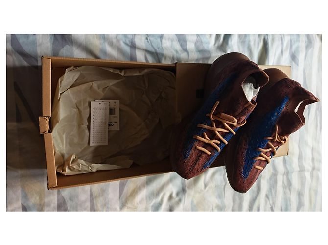 Sneakers Adidas Yeezy Boost 380 Azure Marrone Blu - vista 16