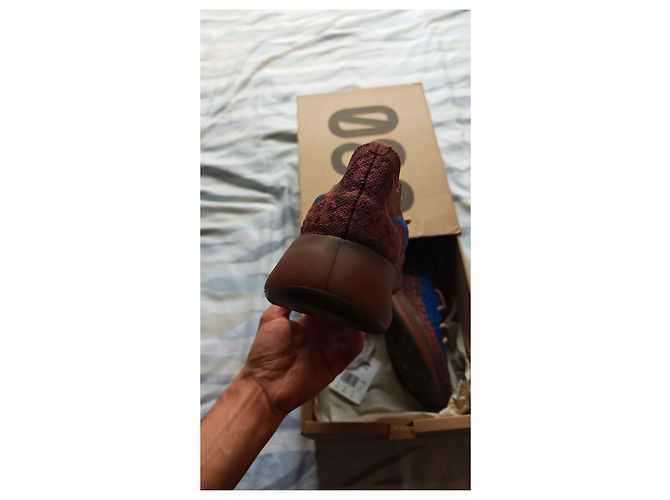 Sneakers Adidas Yeezy Boost 380 Azure Marrone Blu - vista 6