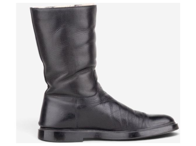 Stivali Biker foderati in pelliccia Gucci by Tom Ford anni 2000 Nero - vista 4