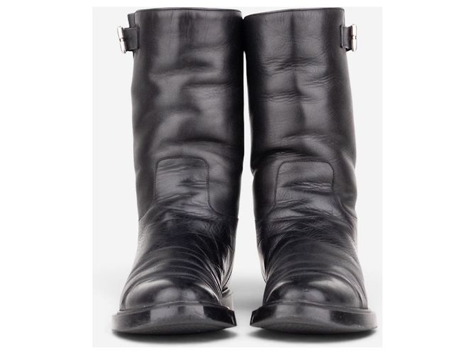 Stivali Biker foderati in pelliccia Gucci by Tom Ford anni 2000 Nero - vista 5