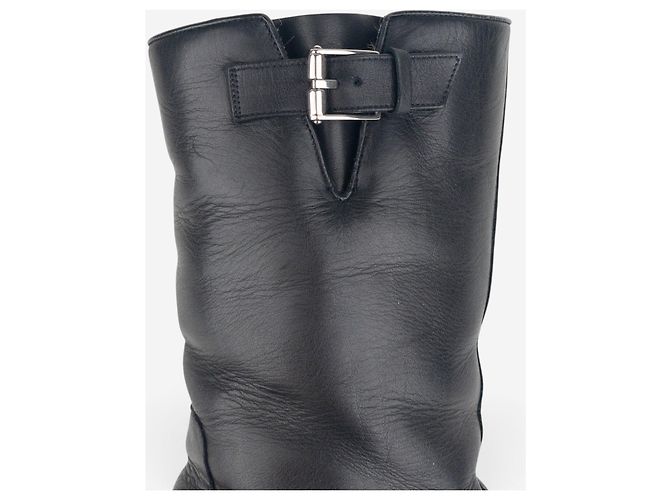 Stivali Biker foderati in pelliccia Gucci by Tom Ford anni 2000 Nero - vista 8