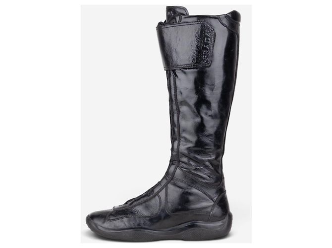 Botas sneaker Prada 2000s Americas Cup Negro - vista 3