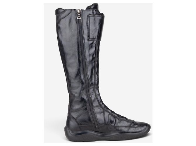 Botas sneaker Prada 2000s Americas Cup Negro - vista 4