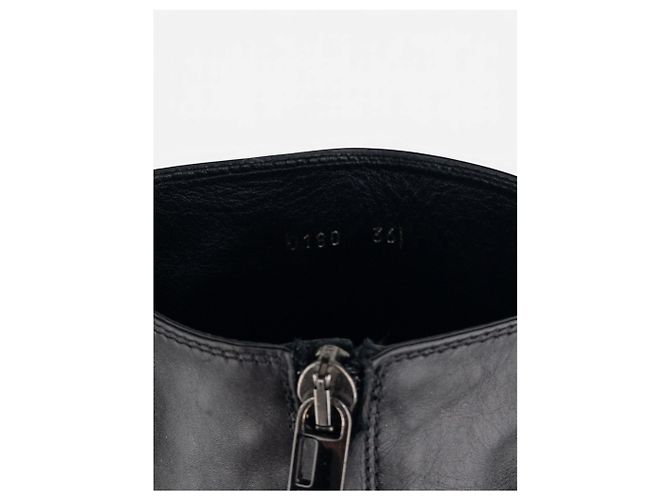 Fendi by Karl Lagerfeld Reitstiefel mit mittlerem Schaft aus den 2000ern Schwarz - Ansicht 9