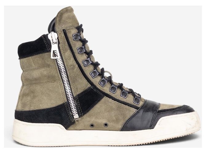 Balmain x H&M AW14 Basket High-Top Sneaker Beige - Ansicht 4
