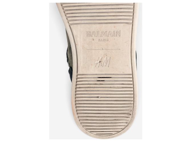 Balmain x H&M AW14 Basket High-Top Sneaker Beige - Ansicht 8