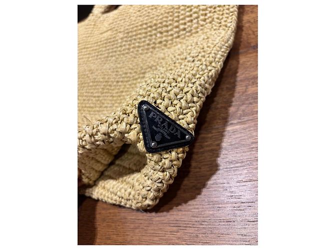 Prada Raffia Tote Bag Beige - Ansicht 10