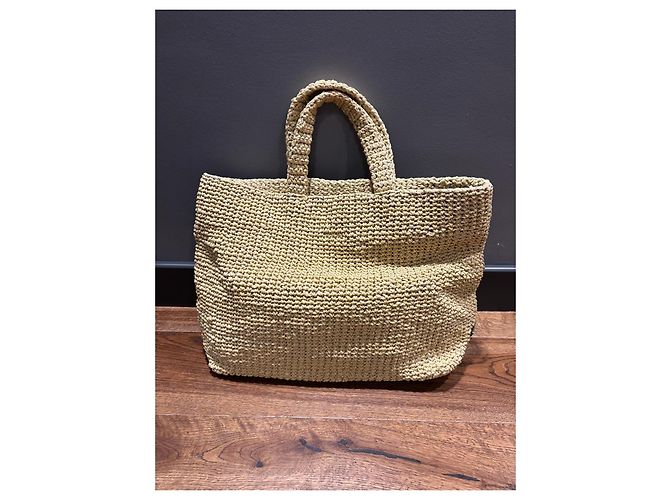 Prada Raffia Tote Bag Beige - Ansicht 11