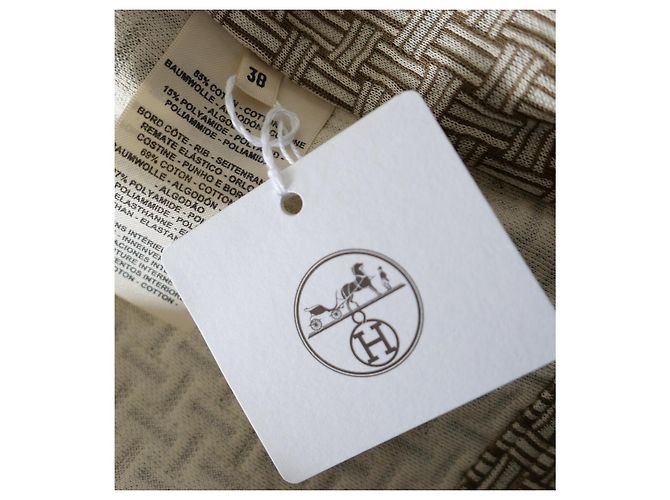 Hermès Mosaique Weave Bomberjacke Beige Hellbraun - Ansicht 8