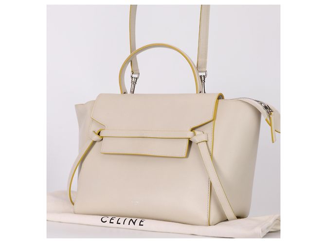 Céline Celine Gürtel Mini aus Kalbsleder Beige - Ansicht 7
