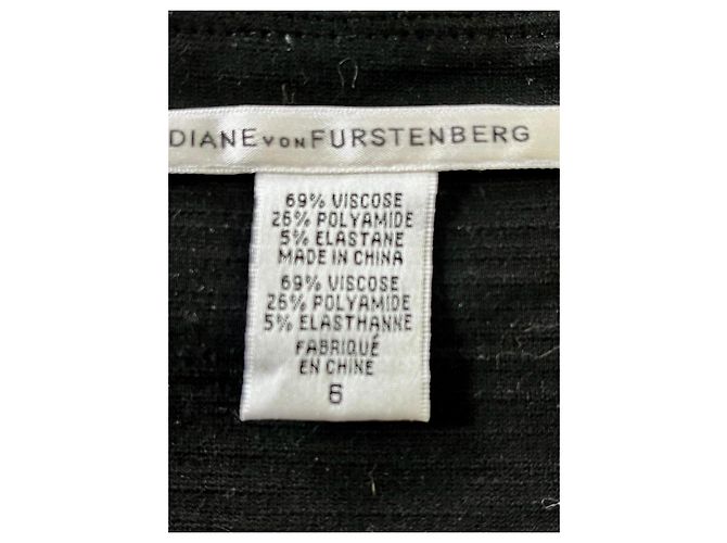 Diane von Furstenberg Slippery Schwarzes Bandage-Kleid - Ansicht 6