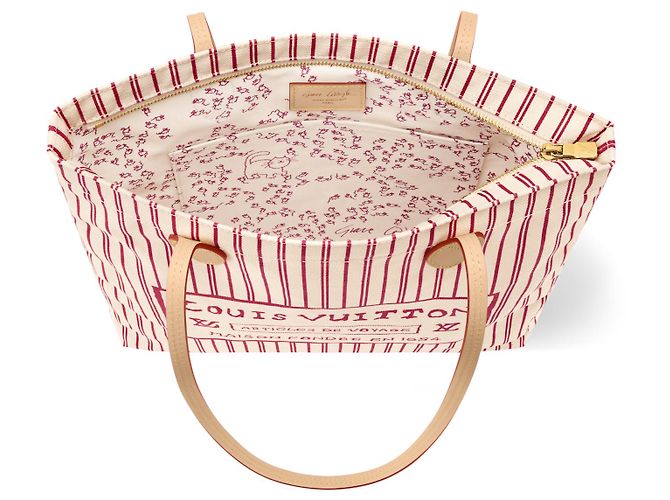 Bolsa Louis Vuitton Travels With Grace Coddington Carry It Branco Vermelho - vista 2
