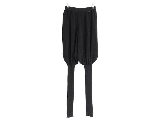 Chanel Pantalones Balloon de punto Lurex negro Pre-Fall 2008 - vista 3