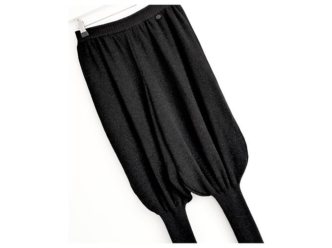 Chanel Pantalones Balloon de punto Lurex negro Pre-Fall 2008 - vista 4