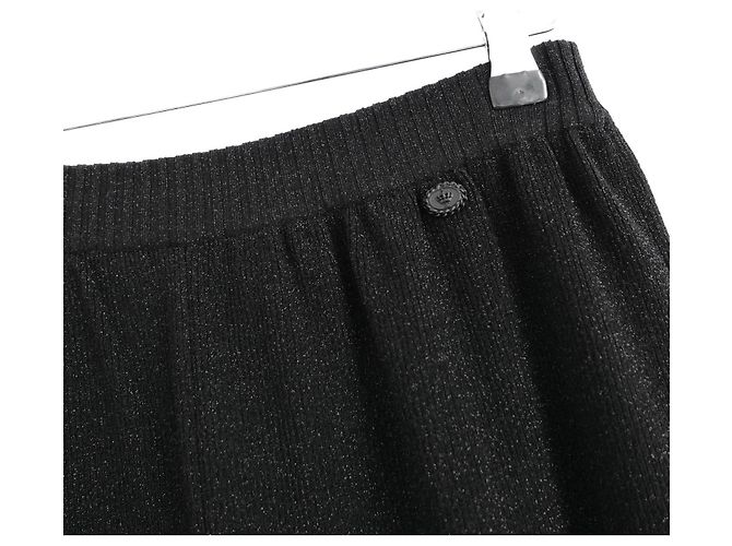 Chanel Pantalones Balloon de punto Lurex negro Pre-Fall 2008 - vista 7