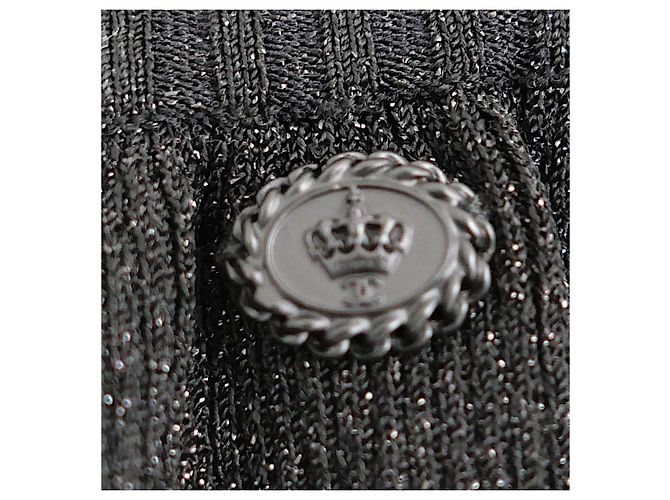 Chanel Pantalones Balloon de punto Lurex negro Pre-Fall 2008 - vista 8