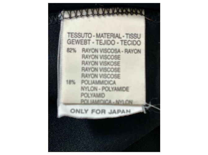Vestido Max Mara de jersey de viscosa negro con gasa - vista 7
