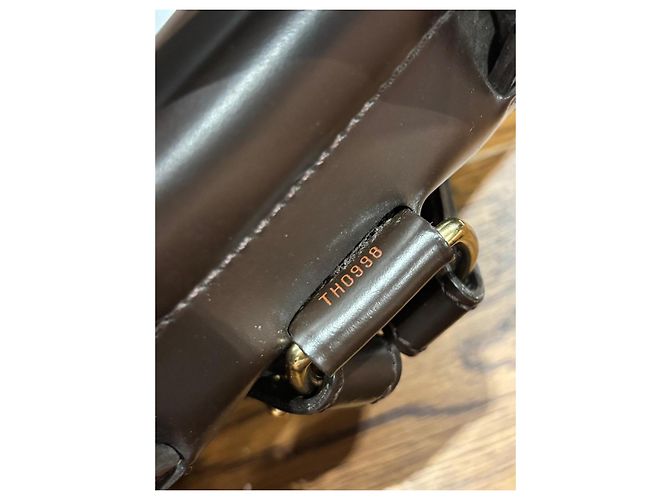 Louis Vuitton Montsouris GM Zaino Damier Ebene Marrone - vista 4
