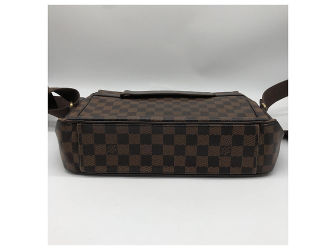 Louis Vuitton Shelton Messenger Damier Ebene MM Marrone - vista 5