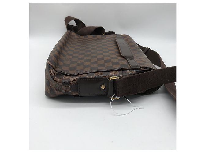Louis Vuitton Shelton Messenger Damier Ebene MM Marrone - vista 6