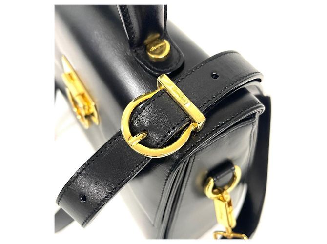 Salvatore Ferragamo Gancini Handtasche Schwarz - Ansicht 6