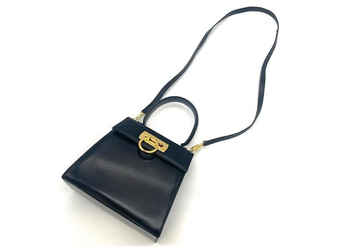 Borsa Mini Gancini Salvatore Ferragamo Nero - vista 9