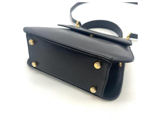 Borsa Salvatore Ferragamo Gancini Mini Clasp Nero - vista 5