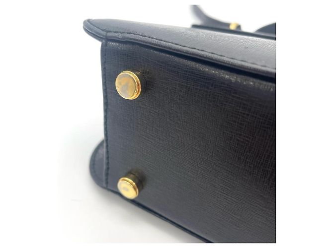 Borsa Salvatore Ferragamo Gancini Mini Clasp Nero - vista 6