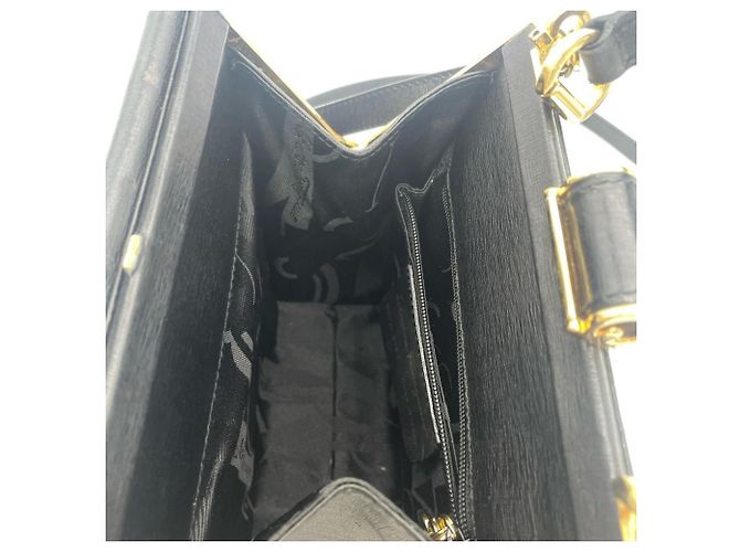 Borsa Salvatore Ferragamo Gancini Mini Clasp Nero - vista 7
