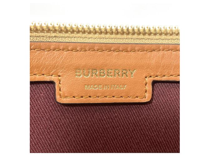 Borsa Burberry Bowling Mini Boston Bag Beige - vista 7