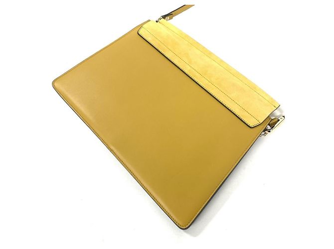Borsa a tracolla Chloé Faye in pelle gialla Giallo - vista 2