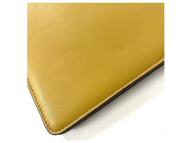 Borsa a tracolla Chloé Faye in pelle gialla Giallo - vista 7