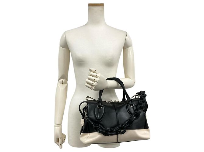 Borsa a tracolla Tod's D Styling Nero Bianco - vista 2